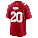 A.Cardinals #20 Zonovan Knight Cardinal Team Game Stitched Football American Jersey