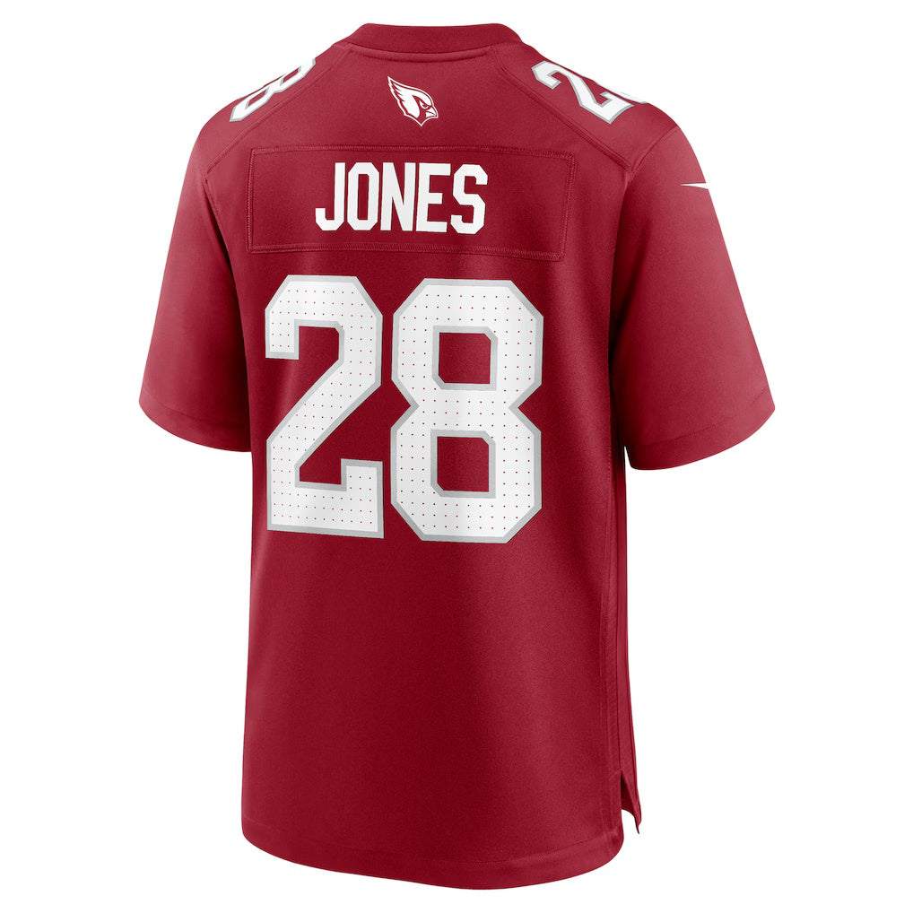 A.Cardinals #28 Elijah Jones Cardinal Team Game Stitched Football American Jersey