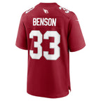 A.Cardinals #33 Trey Benson Cardinal Team Game Stitched Football American Jersey
