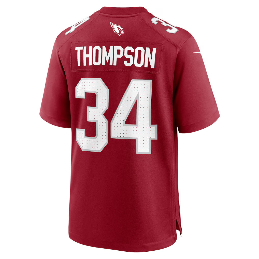A.Cardinals #34 Jalen Thompson Cardinal Team Game Stitched Football American Jersey