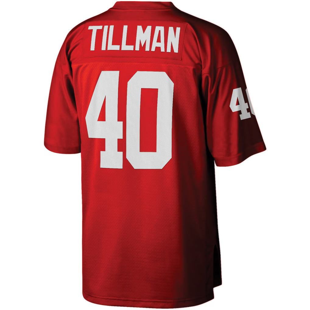 A.Cardinals #40 Pat Tillman Mitchell & Ness Cardinal Legacy Replica Stitched Football American Jersey