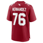 A.Cardinals #76 Will Hernandez Cardinal Team Game Stitched Football American Jersey