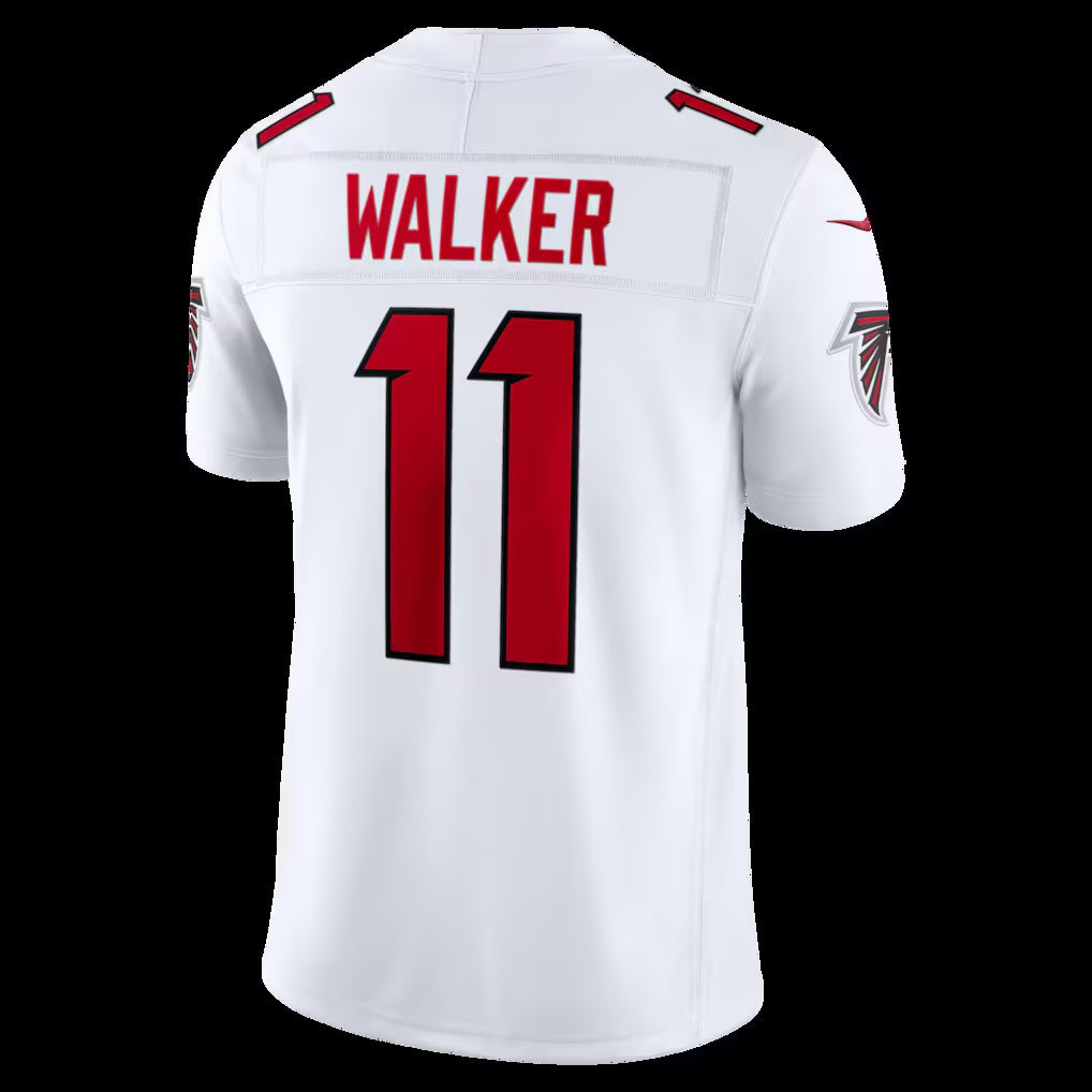 A.Falcons #11 Jalon Walker White Vapor F.U.S.E. Sewn Down Limited Stitched Football American Jersey