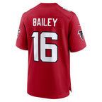 A.Falcons #16 Jake Bailey Red Team Game Jersey