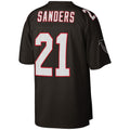 A.Falcons #21 Deion Sanders Mitchell & Ness Black Big & Tall Retired Player Replica Stitched Football American Jersey