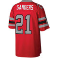 A.Falcons #21 Deion Sanders Mitchell & Ness Red Legacy Replica Stitched Football American Jersey