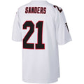 A.Falcons #21 Deion Sanders Mitchell & Ness White Big & Tall Retired Player Replica Stitched Football American Jersey