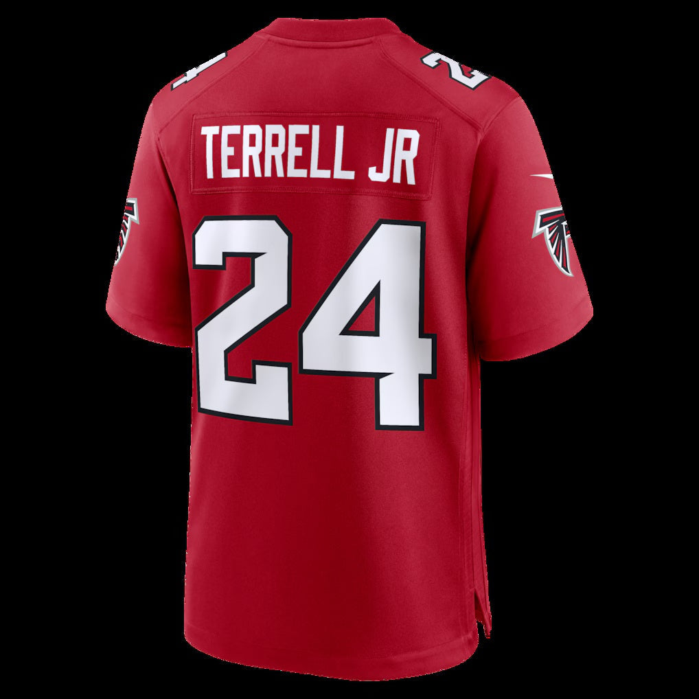 A.Falcons #24 A.J. Terrell Red Game Stitched Football American Jersey