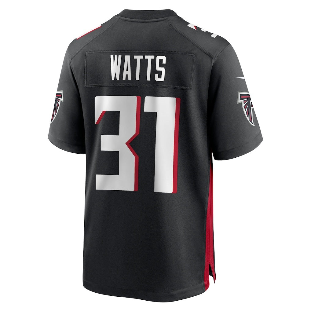 A.Falcons #31 Xavier Watts Black Team Game Stitched Football American Jersey