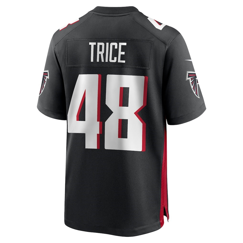 A.Falcons #48 Bralen Trice Black Team Game Stitched Football American Jersey
