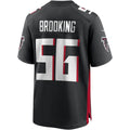 A.Falcons #56 Keith Brooking Black Game Retired Player Stitched Football American Jersey
