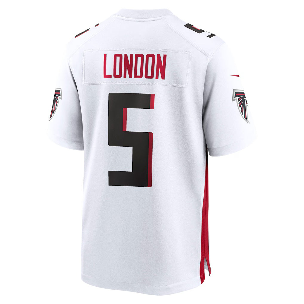 A.Falcons #5 Drake London White Away Game Player Stitched Football American Jersey