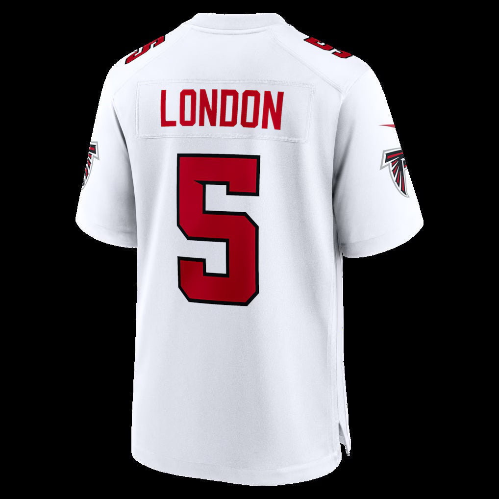 A.Falcons #5 Drake London White Game Stitched Football American Jersey