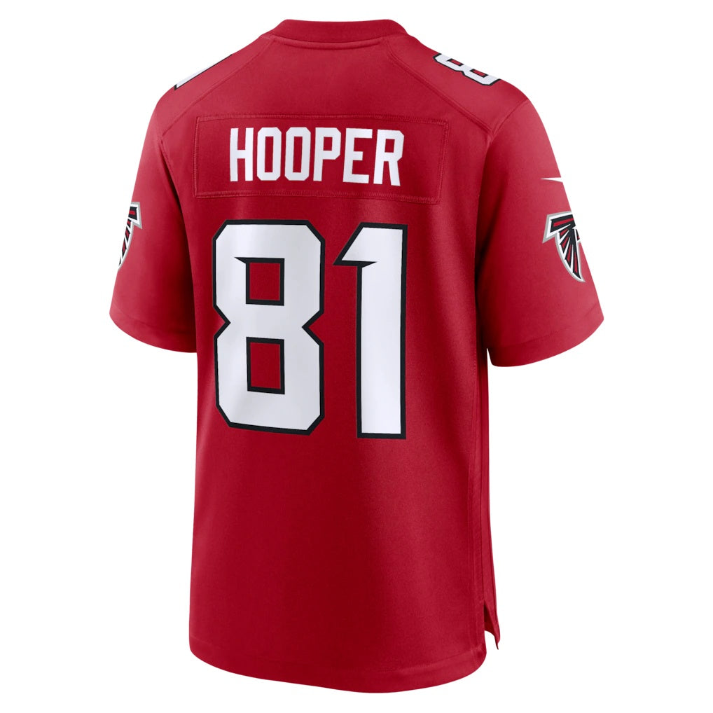 A.Falcons #81 Austin Hooper Red Team Game Jersey