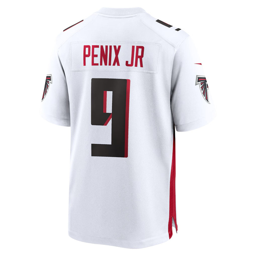 A.Falcons #9 Michael Penix Jr. White Game Stitched Football American Jersey