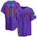 Arizona Diamondbacks 2024 Cool Base Custom Jersey V2 â€?All Stitched-Purple Baseball Jersey