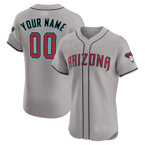 Arizona Diamondbacks 2024 Flex Base Custom Jersey â€?All Stitched-Gray Baseball Jersey