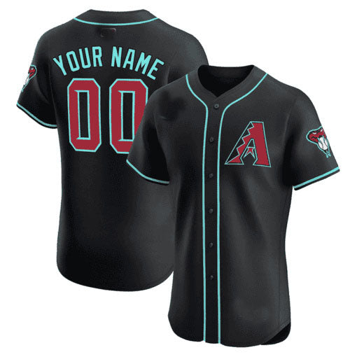 Arizona Diamondbacks 2024 Flex Base Custom Jersey â€?Black Baseball Jersey