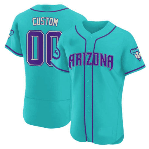 Arizona Diamondbacks 2024 Teal Purple Custom Jersey â€?Teal Baseball Jersey
