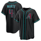 Arizona Diamondbacks #4 Ketel Marte Black Alternate Replica Baseball Jersey
