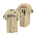 Arizona Diamondbacks #4 Ketel Marte Gold 2023 World Series City Connect Cool Base Stitched Baseball Jersey