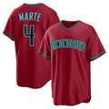 Arizona Diamondbacks #4 Ketel Marte Red Alternate Replica Baseball Jersey