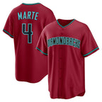Arizona Diamondbacks #4 Ketel Marte Red Alternate Replica Baseball Jersey