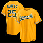Athletics #25 Brent Rooker Gold Alternate Stadium Jersey
