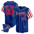 Atlanta Braves 2024 Independence Day Vapor Premier Limited Custom Jersey V2 â€?Royal Baseball Jersey