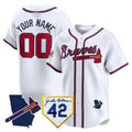 Atlanta Braves 2024 Robinson & Georgia Patch Vapor Premier Limited Custom Jersey â€?White Baseball Jersey