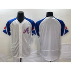Atlanta Braves Blank White 2023 City Connect Flex Base Stitched Baseball Jersey