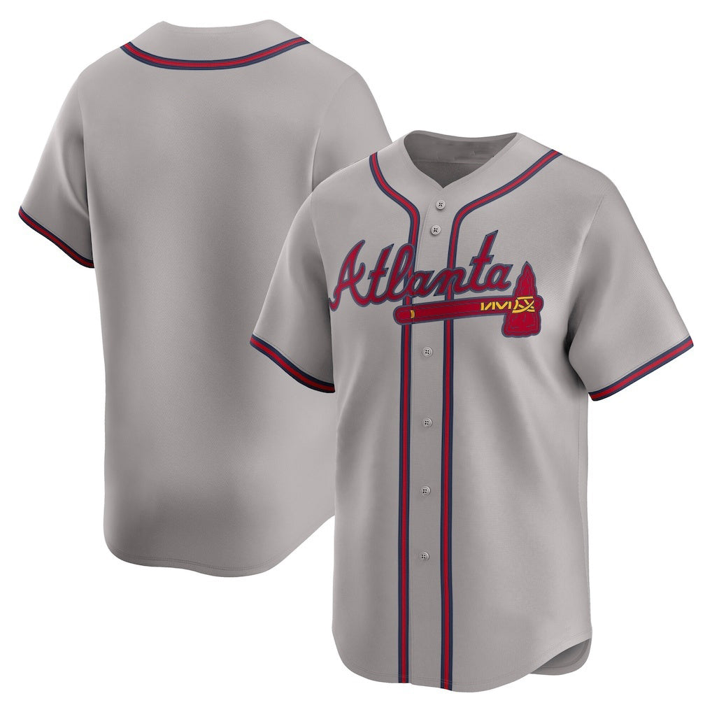 Atlanta Braves Gray Road Limited Baseball Jersey