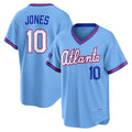 Atlanta Braves #10 Chipper Jones Powder Blue 2026 City Connect Stadium Baseball Jersey