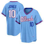 Atlanta Braves #10 Chipper Jones Powder Blue 2026 City Connect Stadium Baseball Jersey