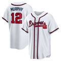 Atlanta Braves #12 Sean Murphy White Replica Player Baseball Jersey