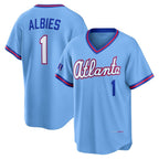Atlanta Braves #1 Ozzie Albies Powder Blue 2026 City Connect Stadium Baseball Jersey