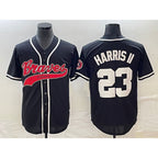 Atlanta Braves #23 Michael Harris II Black Cool Base Stitched Baseball Jersey