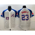 Atlanta Braves #23 Michael Harris II Number White 2023 City Connect Flex Base Stitched Baseball Jersey