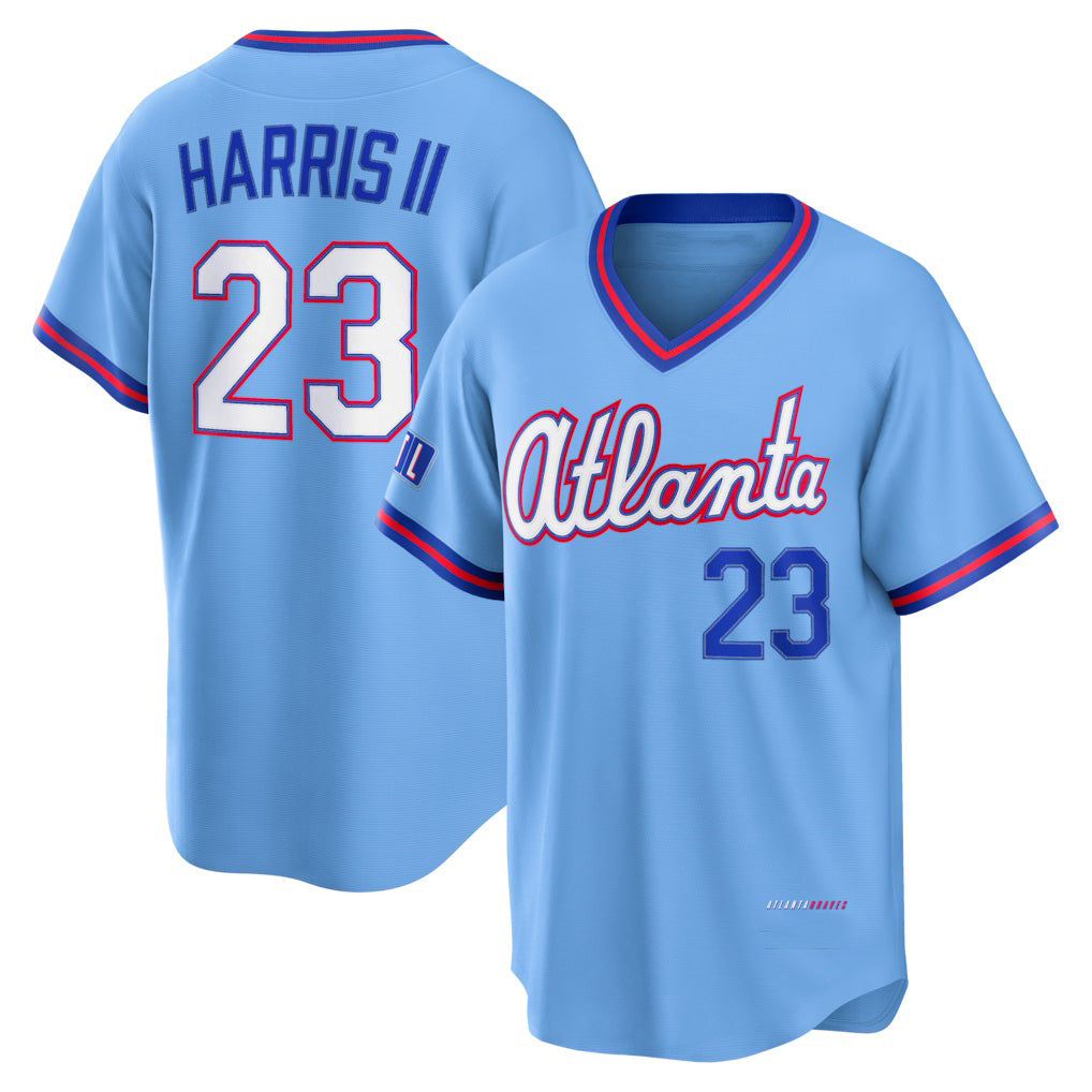 Atlanta Braves #23 Michael Harris II Powder Blue 2026 City Connect Stadium Baseball Jersey
