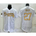 Atlanta Braves #27 Austin Riley White 2022 All Star Stitched Flex Baseball Jersey