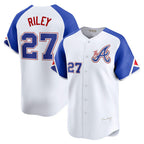 Atlanta Braves #27 Austin Riley White City Connect Limited Player Baseball Jersey