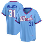 Atlanta Braves #31 Greg Maddux Powder Blue 2026 City Connect Stadium Baseball Jersey