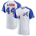 Atlanta Braves #44 Hank Aaron White 2023 City Connect Flex Base Stitched Baseball Jersey
