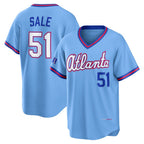 Atlanta Braves #51 Chris Sale Powder Blue 2026 City Connect Stadium Baseball Jersey