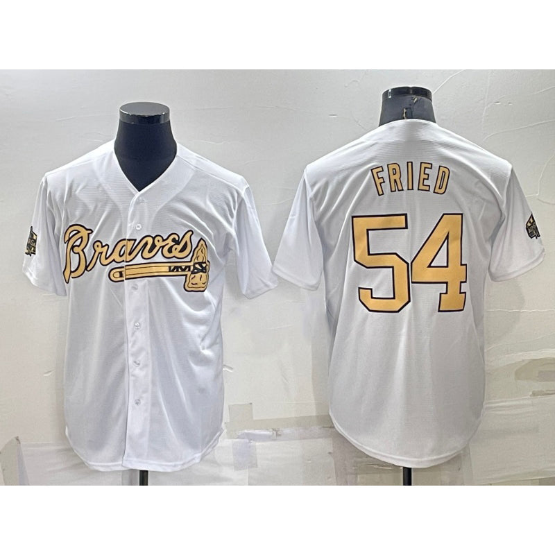 Atlanta Braves #54 Max Fried White 2022 All Star Stitched Cool Baseball Jersey