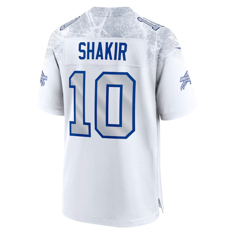 B.Bills #10 Khalil Shakir 2025 Rivalries Collection Game Jersey - White