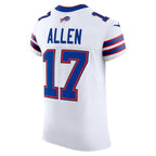 B.Bills #17 Josh Allen White Vapor F.U.S.E. Elite Stitched Football American Jersey