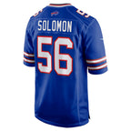 B.Bills #56 Javon Solomon Royal Game Stitched Football American Jersey
