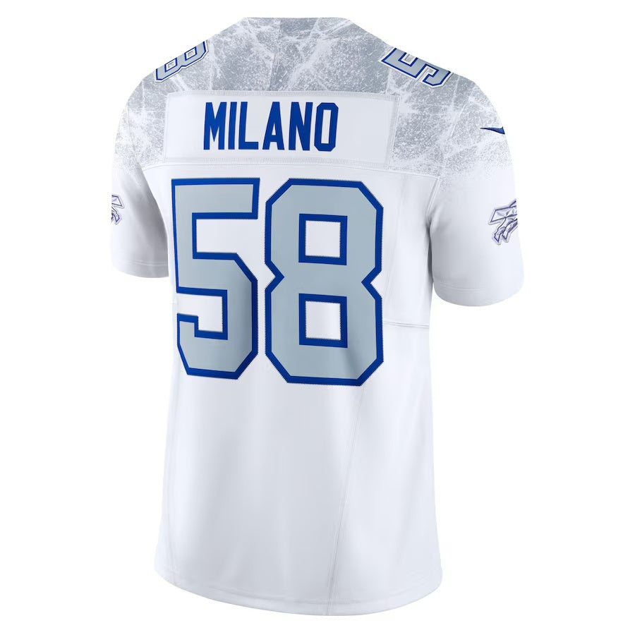 B.Bills #58 Matt Milano 2025 Rivalries Collection Limited Jersey - White