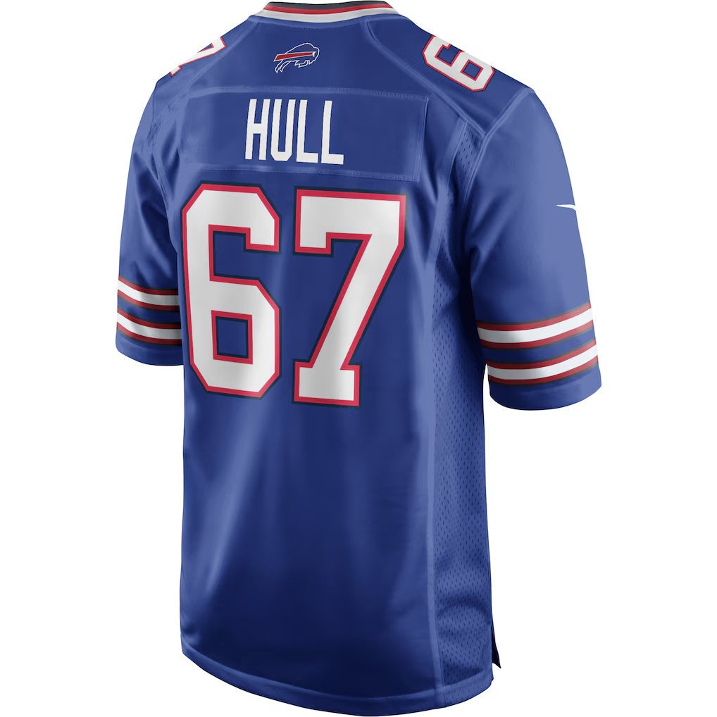 B.Bills #67 Kent Hull Royal Game Retired Player Stitched Football American Jersey